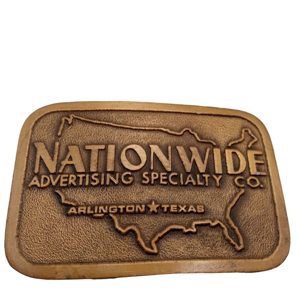 Nationwide Belt Buckle Advertising Specialty Company Arlington Texas Vintage Ad